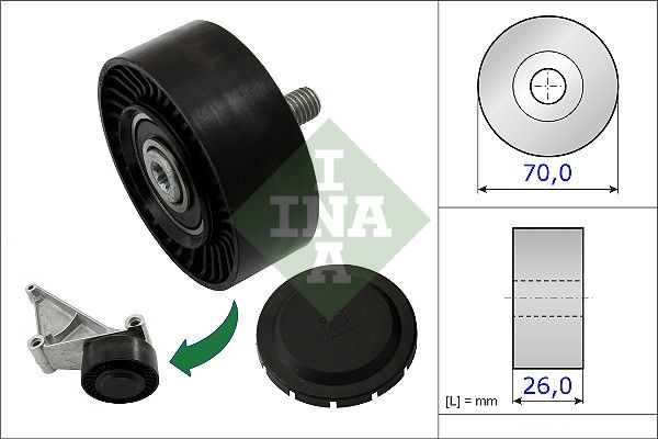 WILMINK GROUP Паразитный / ведущий ролик, поликлиновой ремень WG1253145